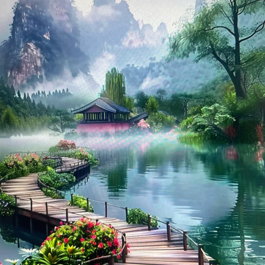 月下蝶影