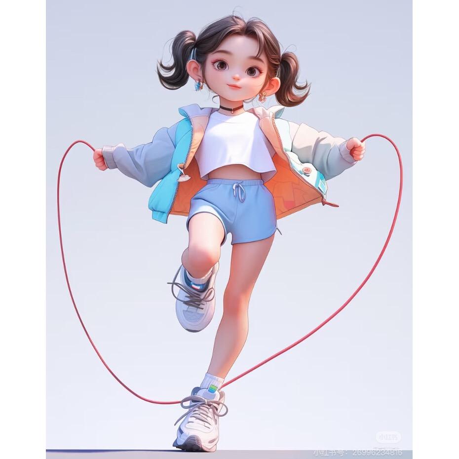 橙晨陈爱跳绳