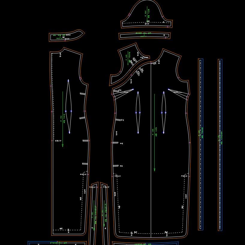 张老师服装裁剪纸样