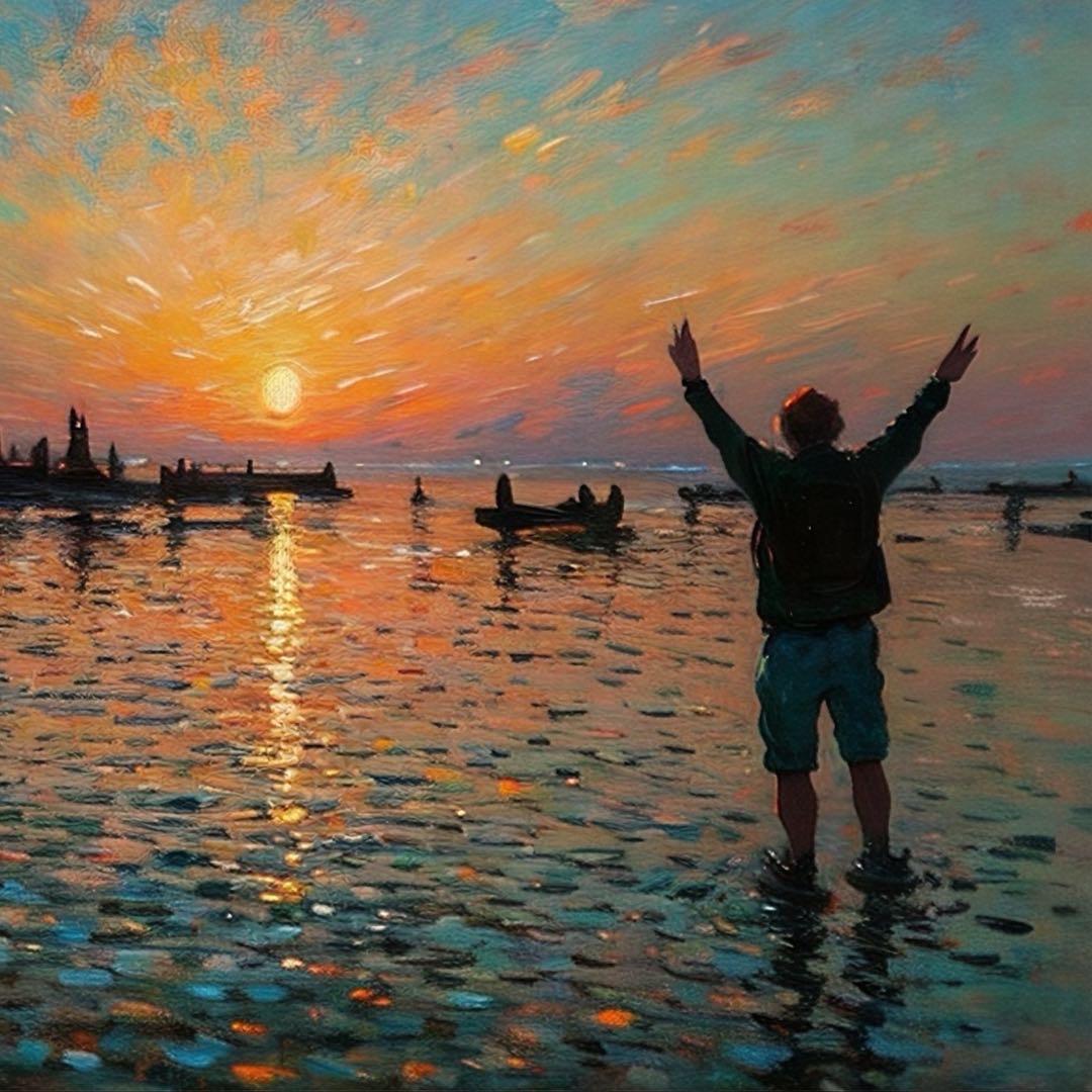 戈壁滩的羊驼驼