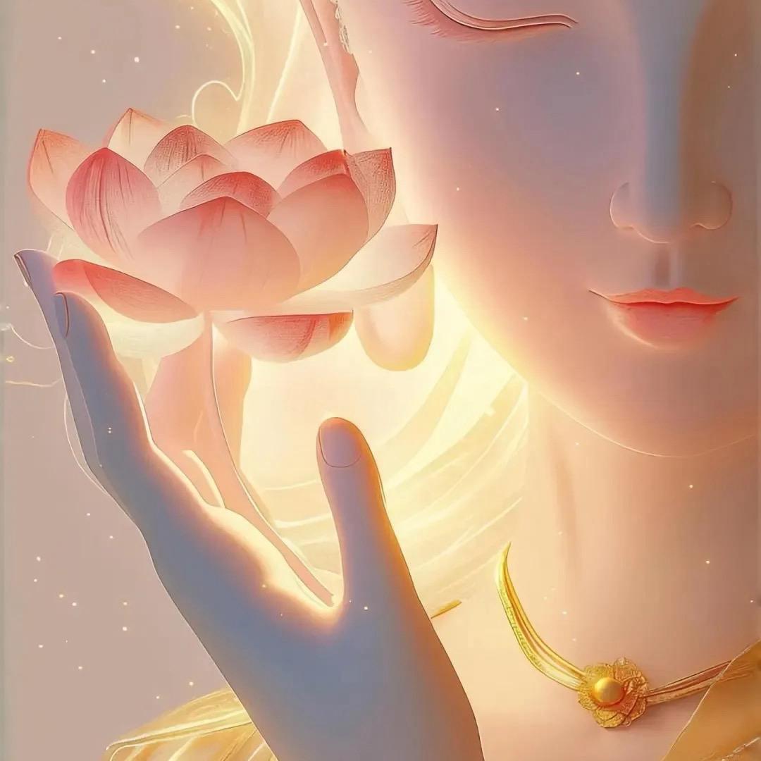 拈朵微笑的花