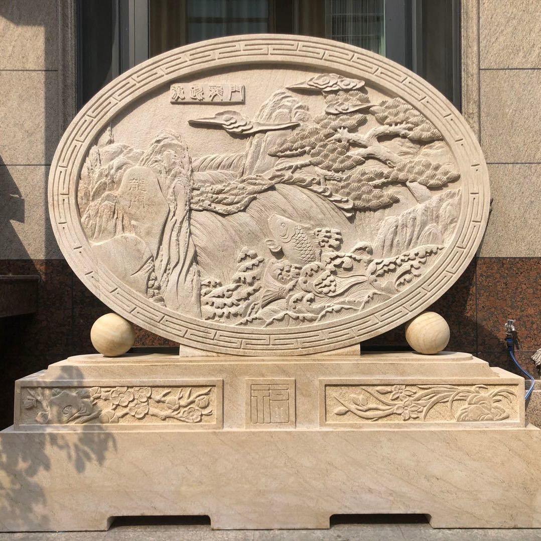 稷山石博缘 专业石雕 别墅装修 庭院摆件