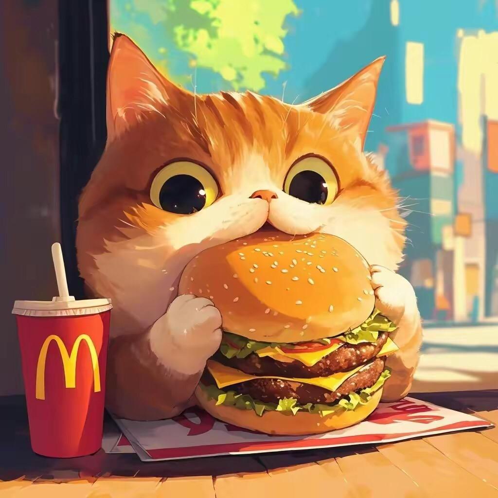 爱吃汉堡的猫