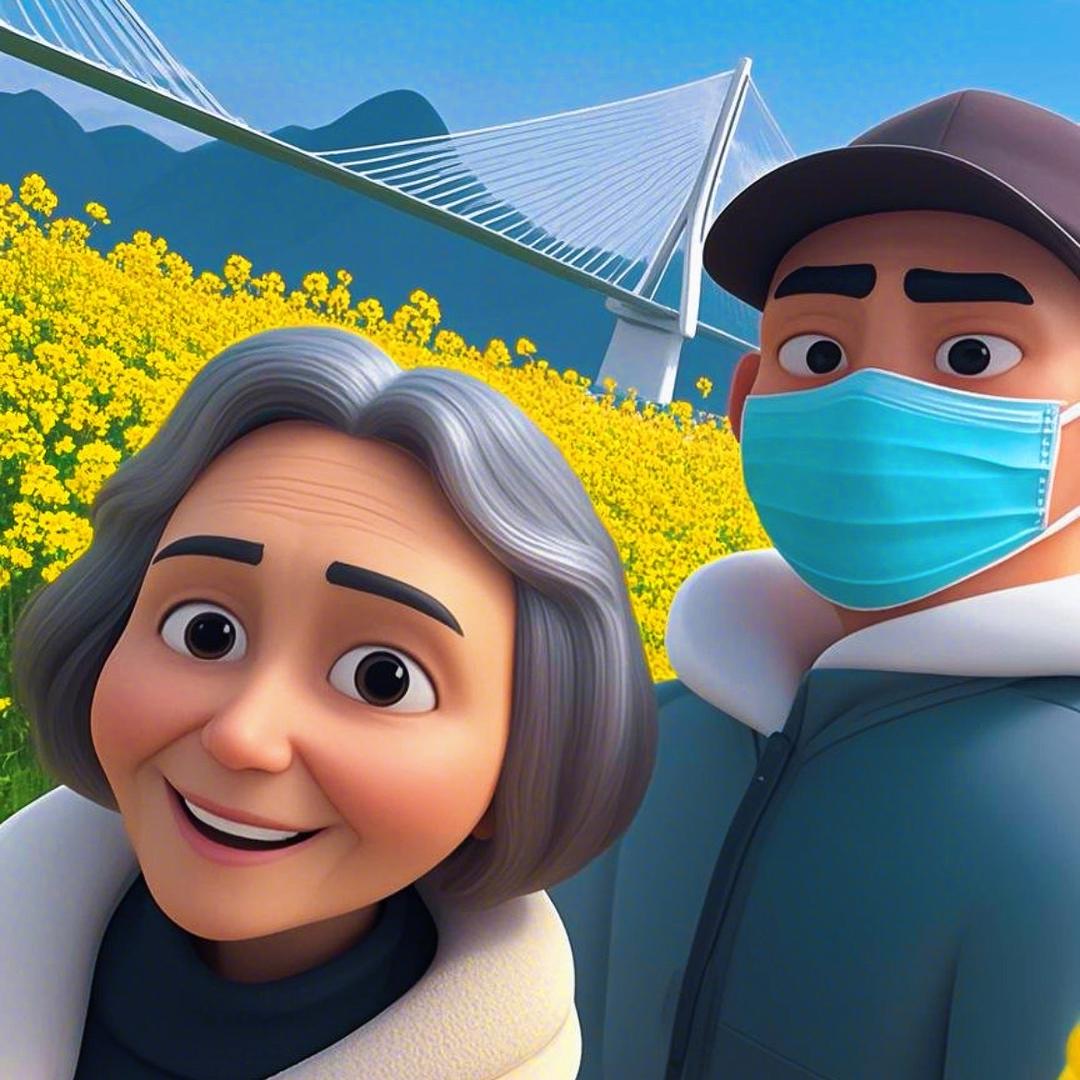 小祁带着老妈逛山河