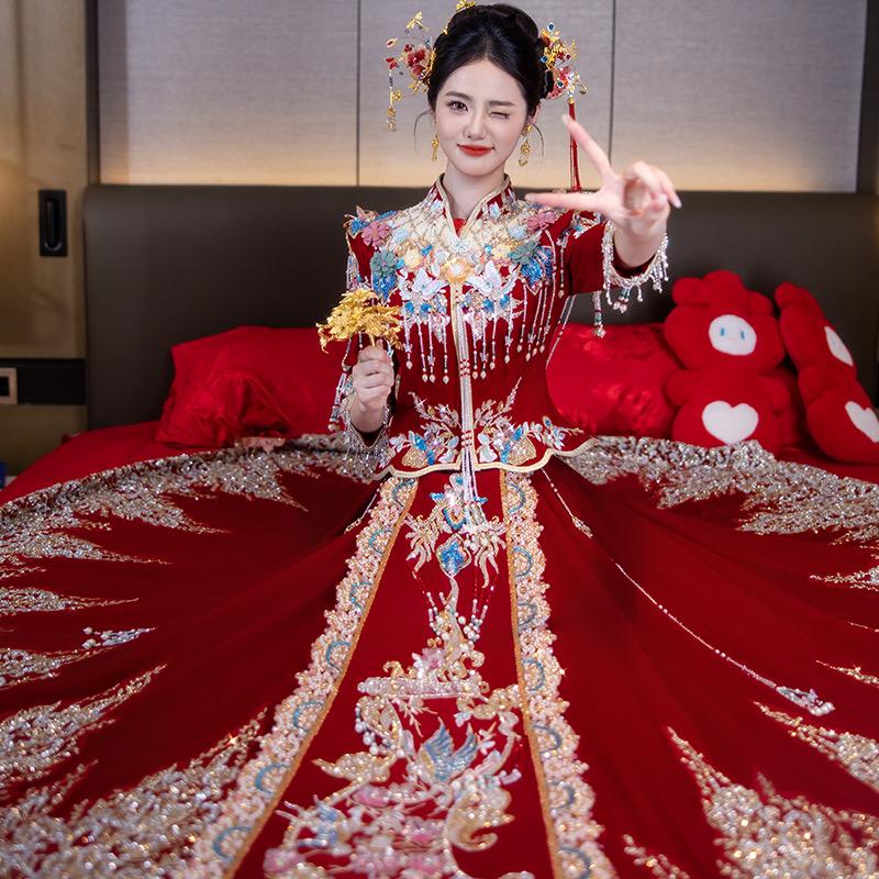 佳偶天成中式嫁衣秀禾服