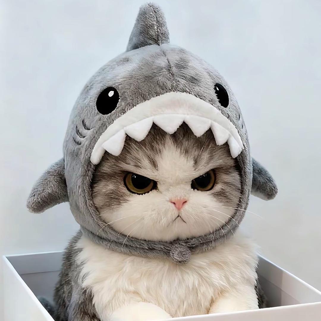 鲨里鲨气的猫