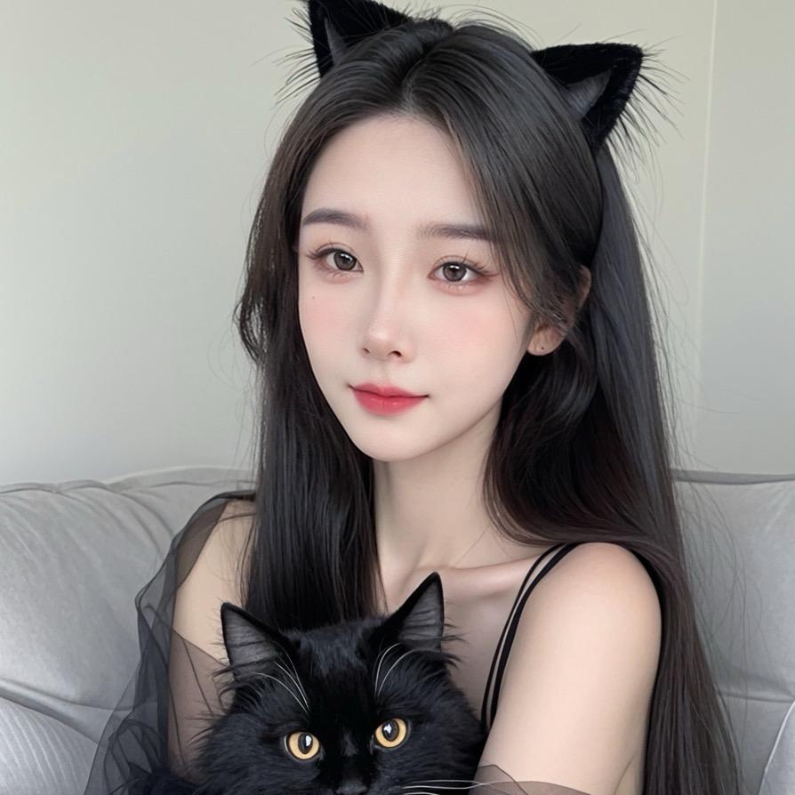 一只快乐的猫咪