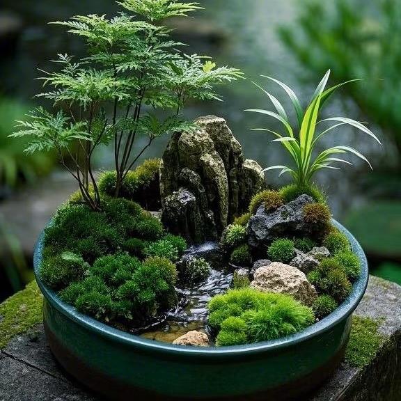 绿意山水自然景观