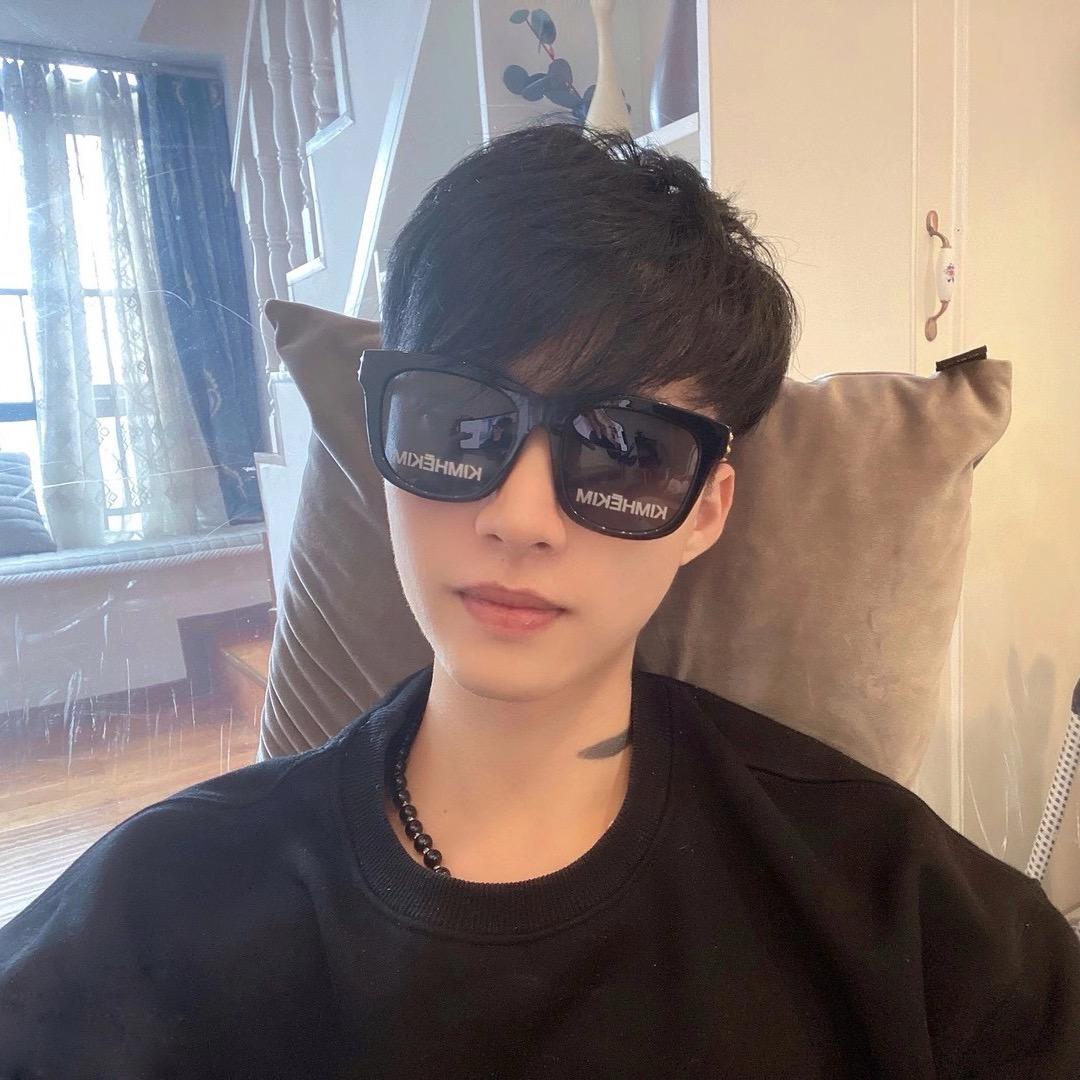 The boy is wandering