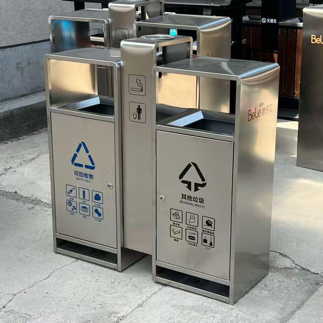 山东青岛垃圾桶果皮箱花箱公园座椅厂家直销