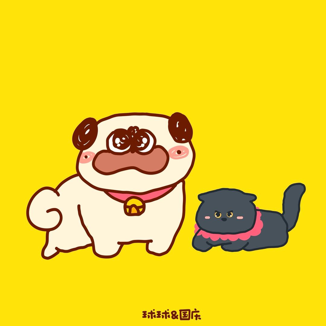 一只狗球子