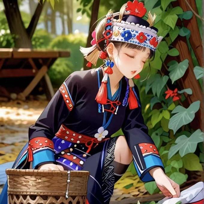 哈尼族小虎妞