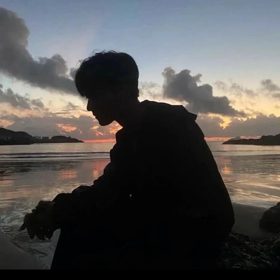 降橘色的日落🖤.
