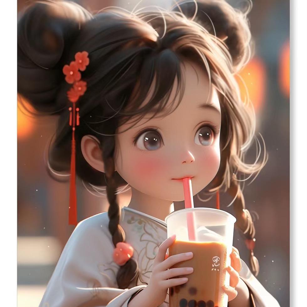 小囡囡爱喝奶茶