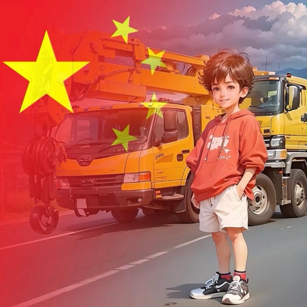 十个轮子的吊车