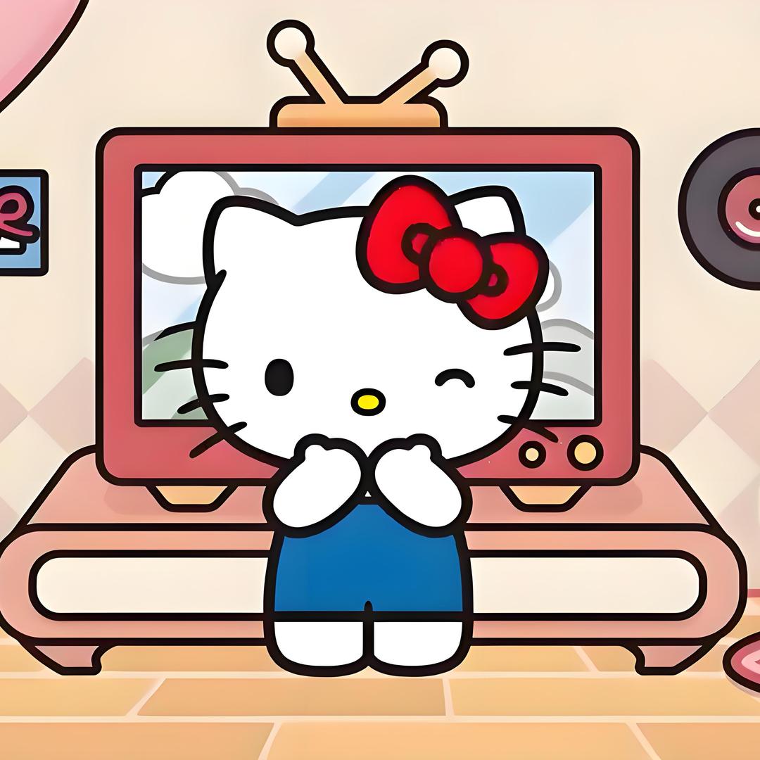 正版三丽鸥Kitty毛绒玩偶