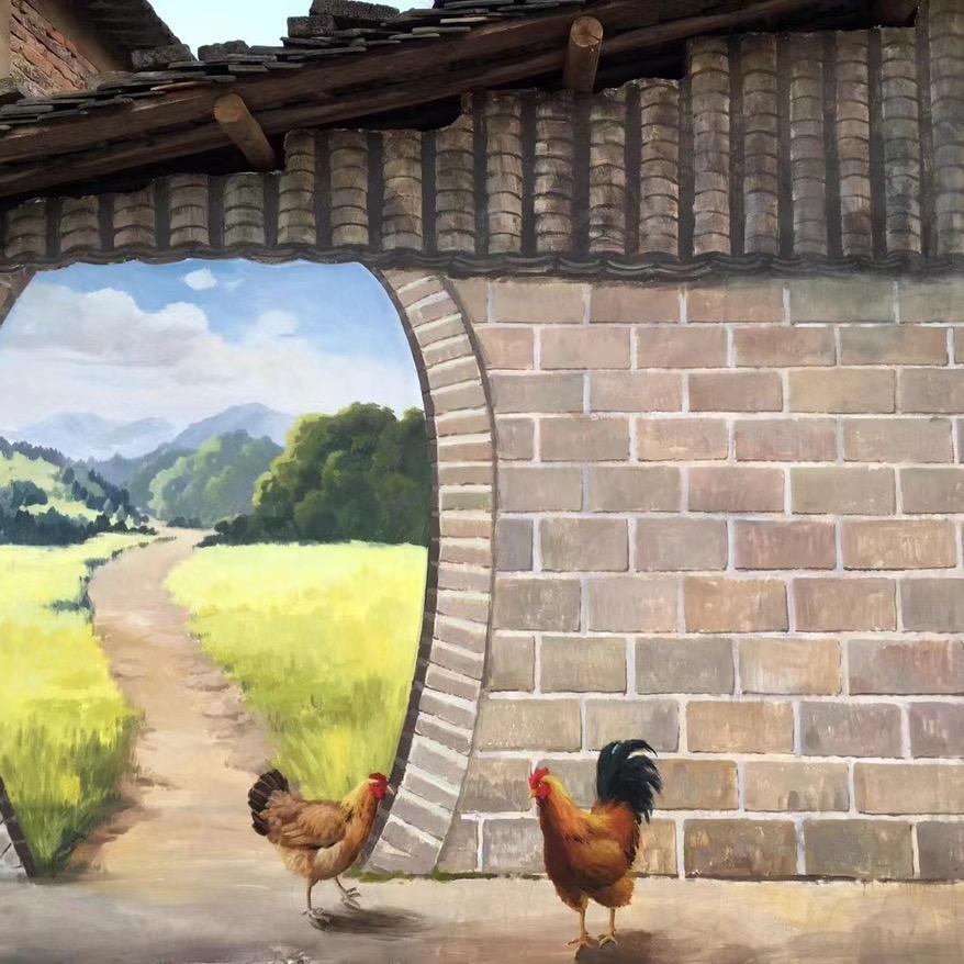 美丽乡村-油画