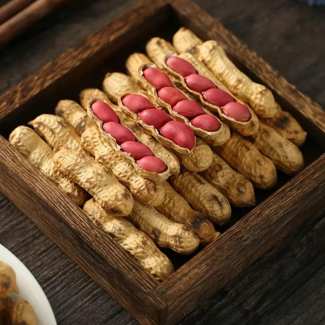 铁锅柴火炒花生