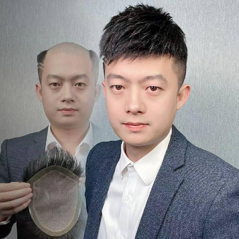 阿森男士假发定制