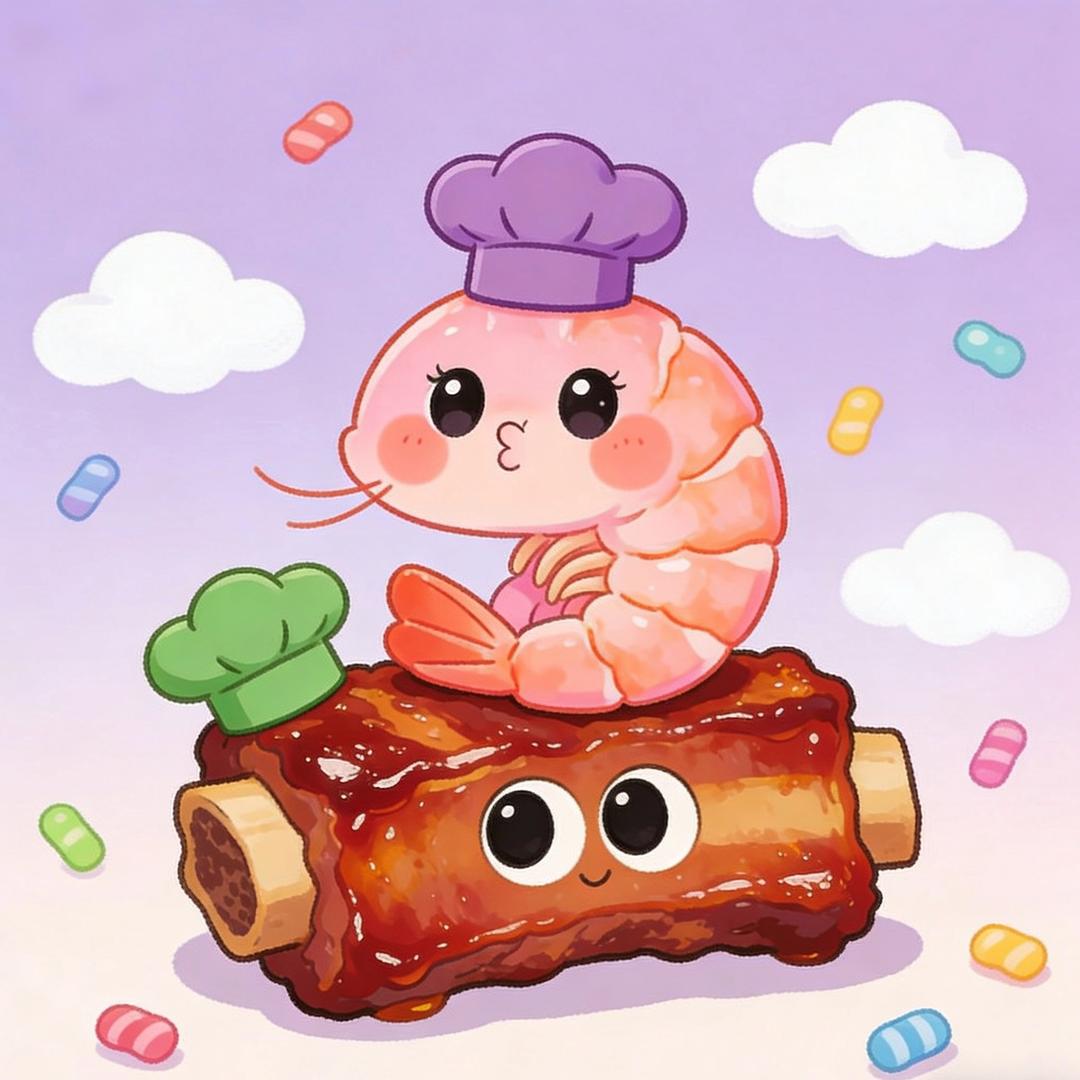 爆炒虾仁炖排骨
