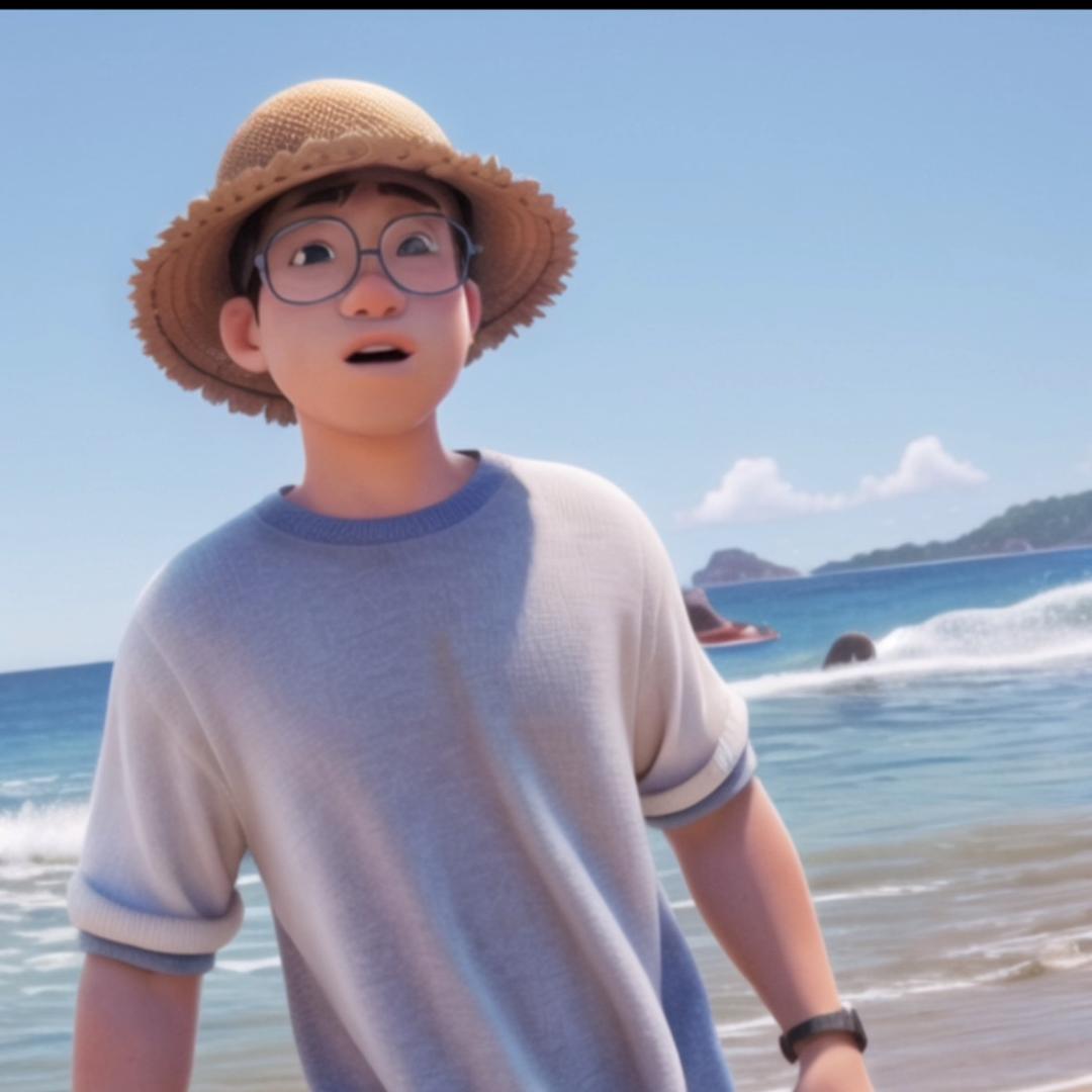 池塘的水满了雨也停了、