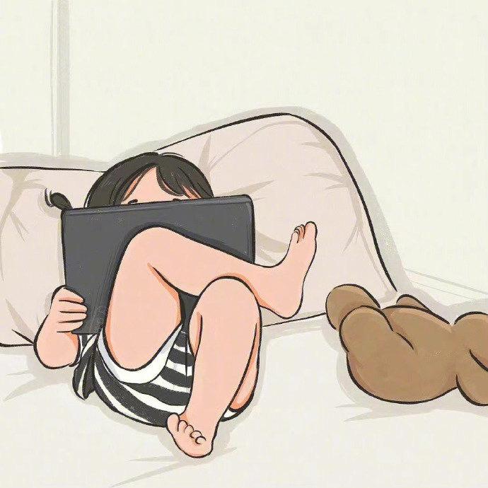 躺着翘起二郎腿