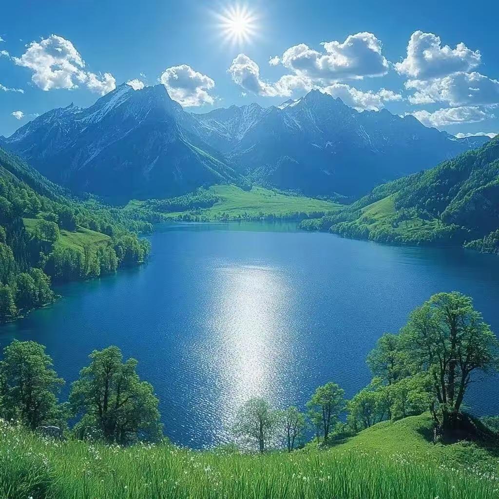 碧水云天
