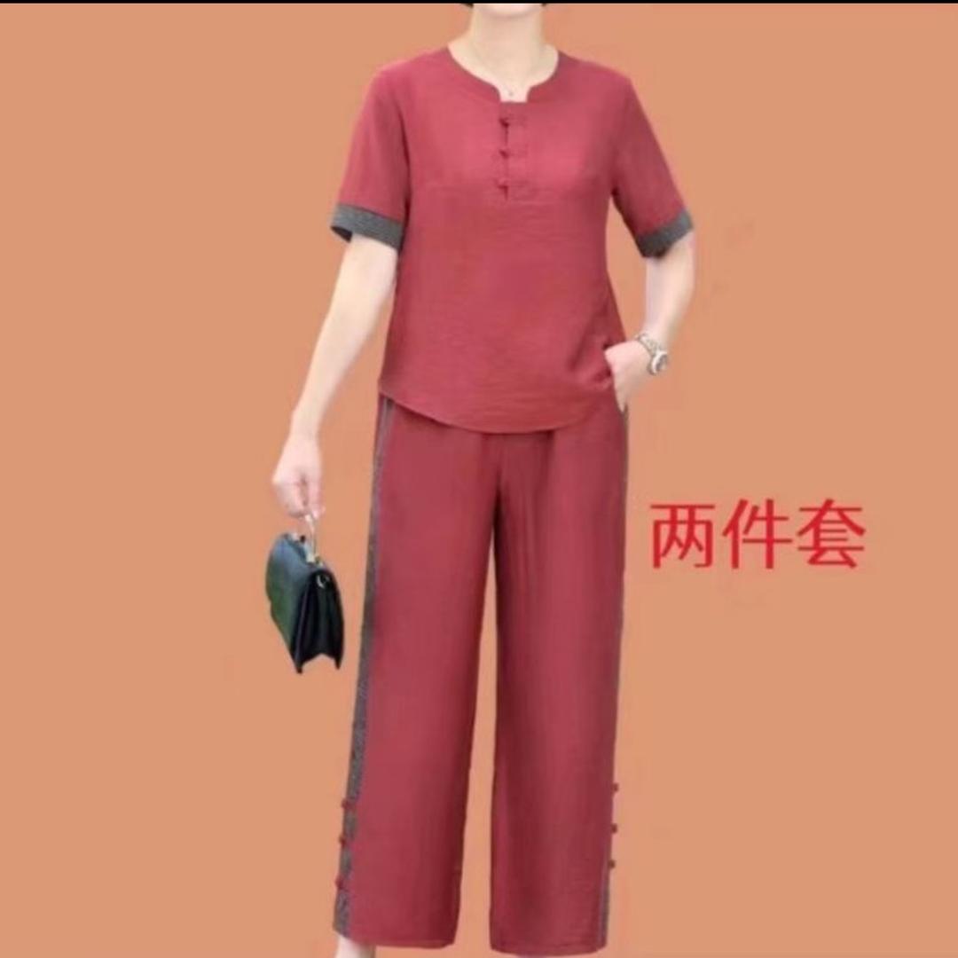 常熟妈妈装套装源头工厂