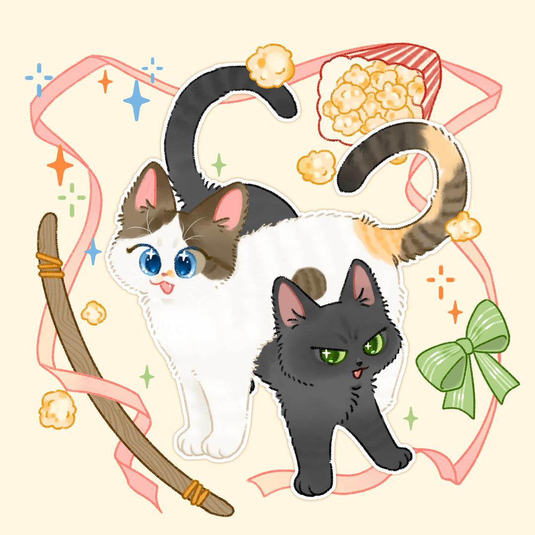 扁担上的爆米花