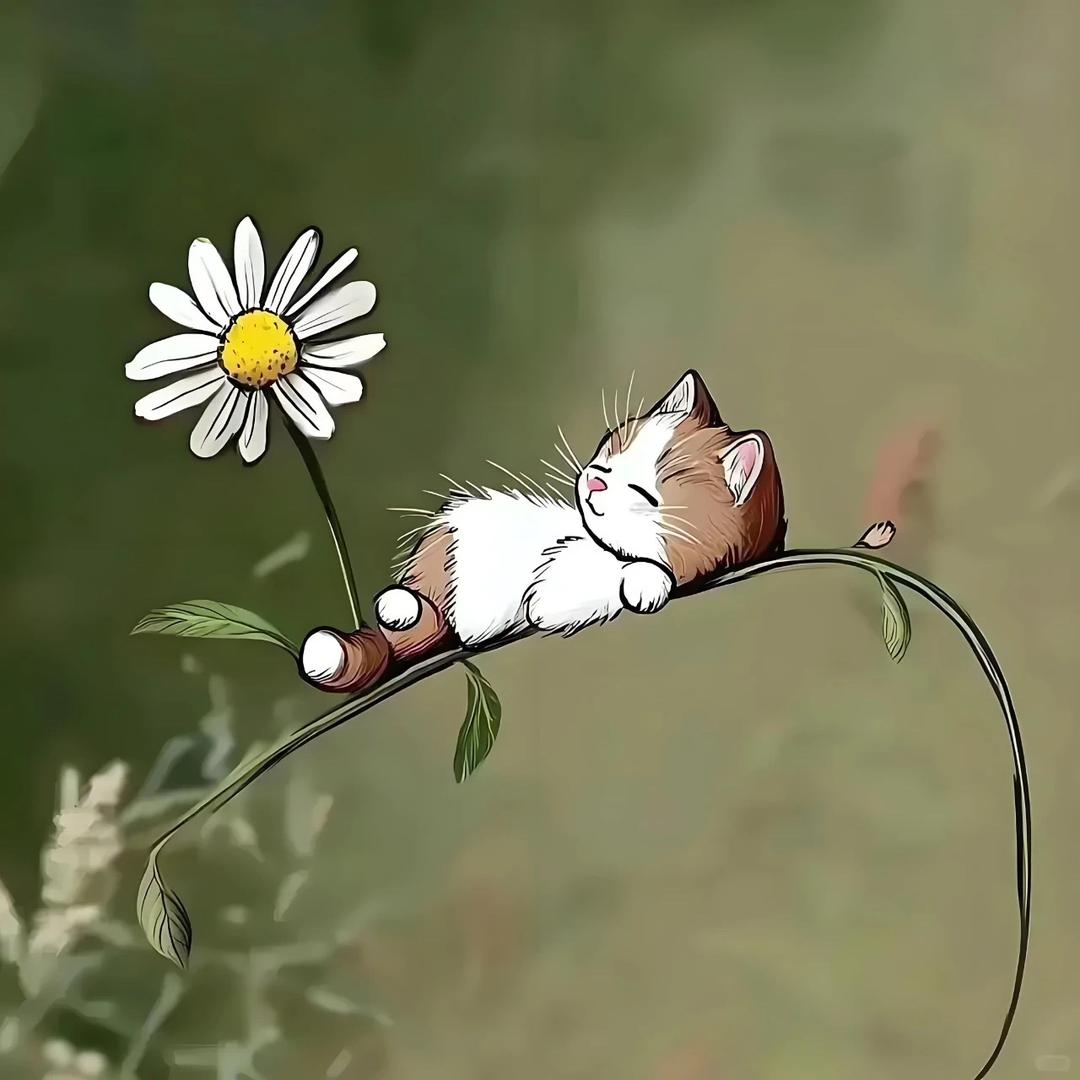 悠闲的猫咪