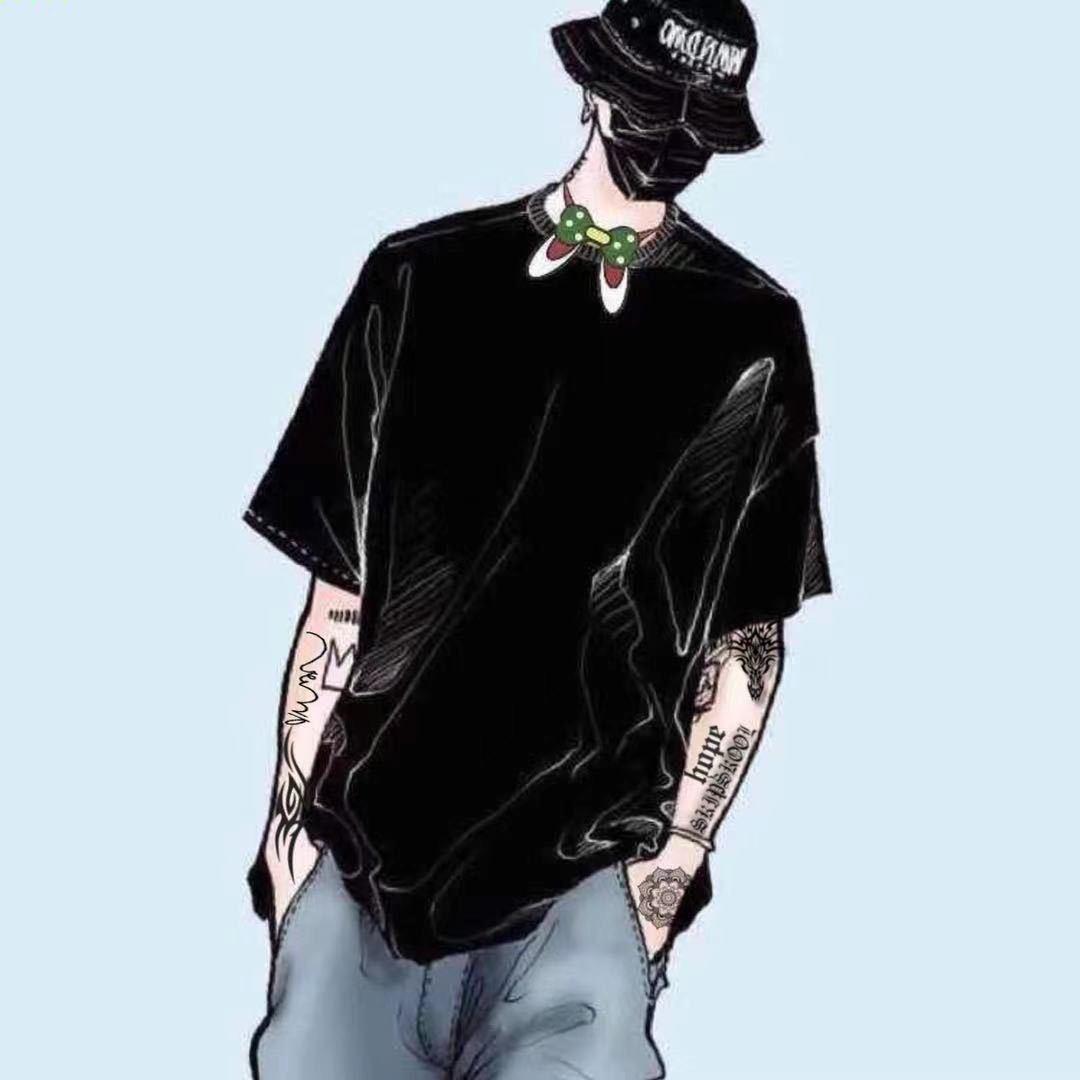 带球逃跑的运动男头像