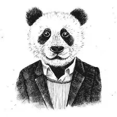 广告熊猫～幻彩发光字