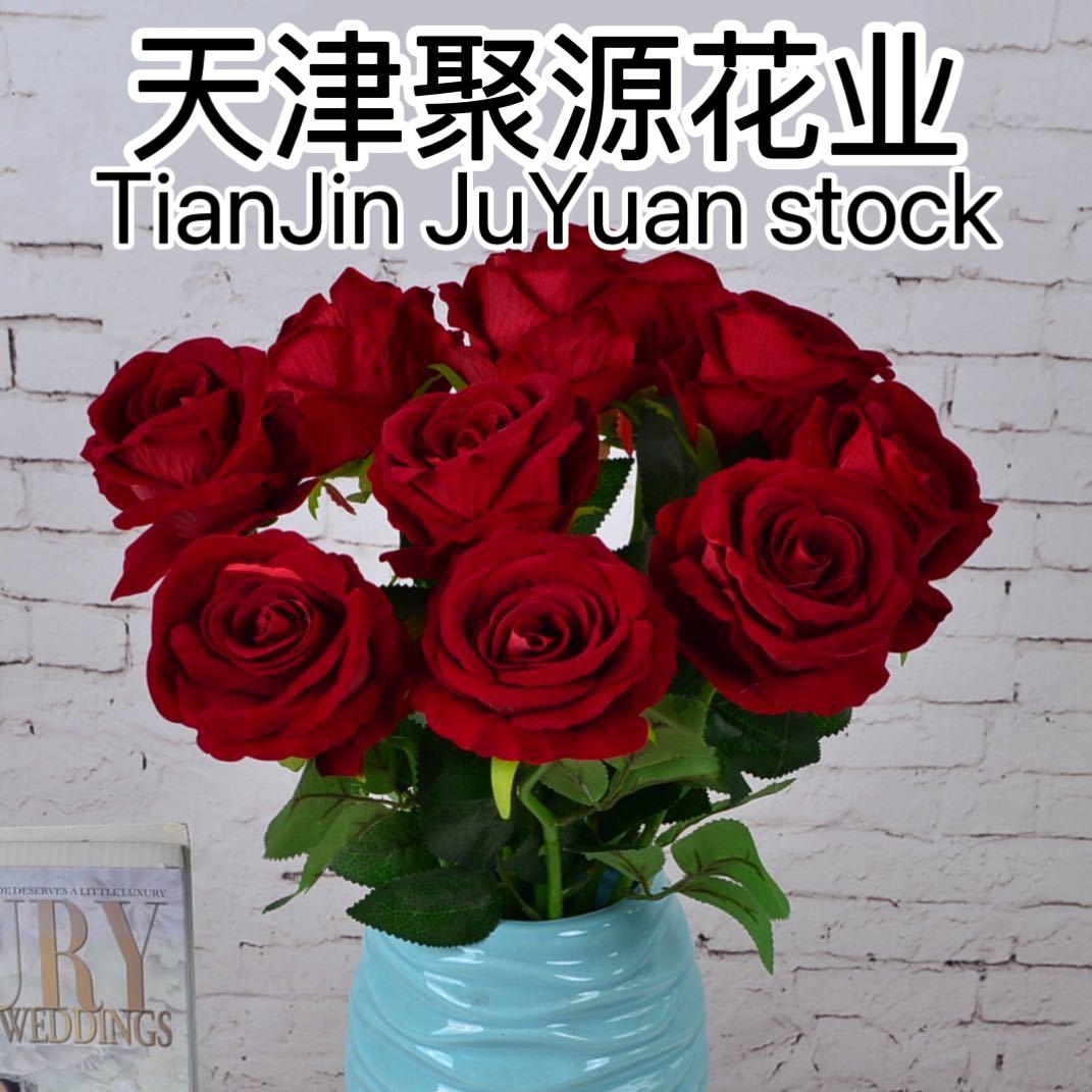 天津聚源仿真花批发花厂