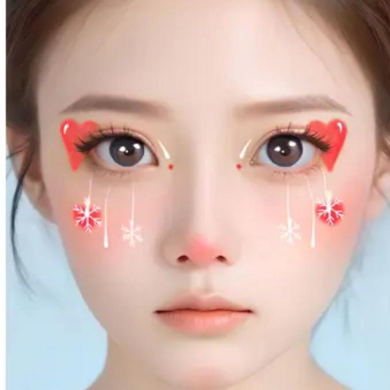 画彩绘的姑娘