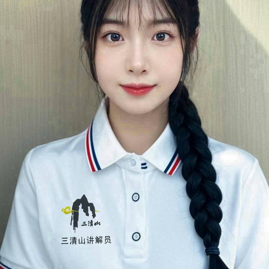 三清山讲解员小颜陪爬帮拍照