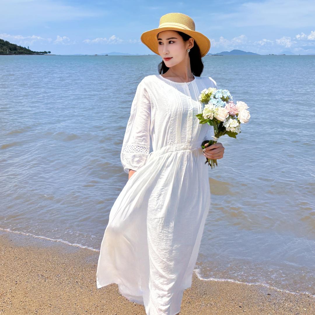 幕尚棉麻连衣裙