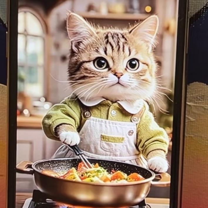 会做饭的猫咪