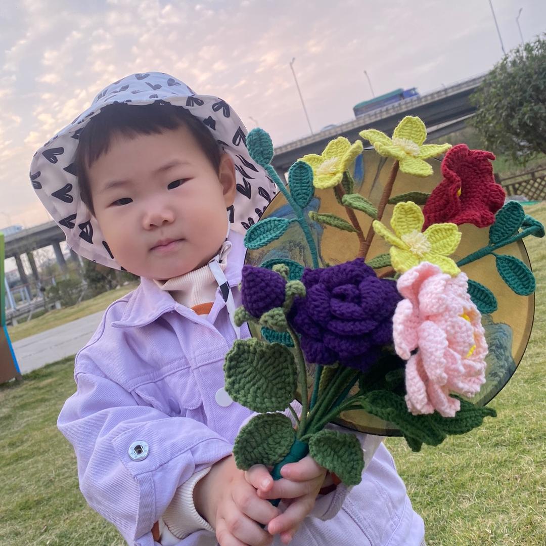 静花水玥毛线钩织花坊