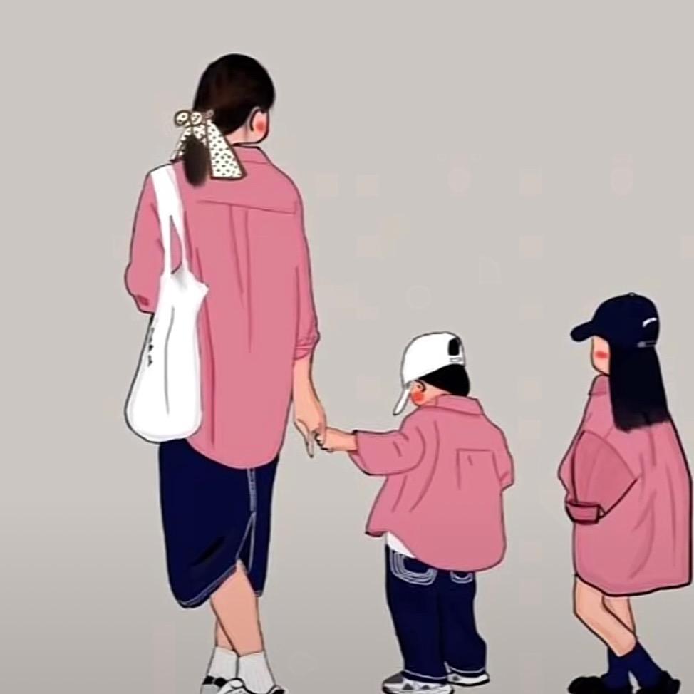 一人带俩娃