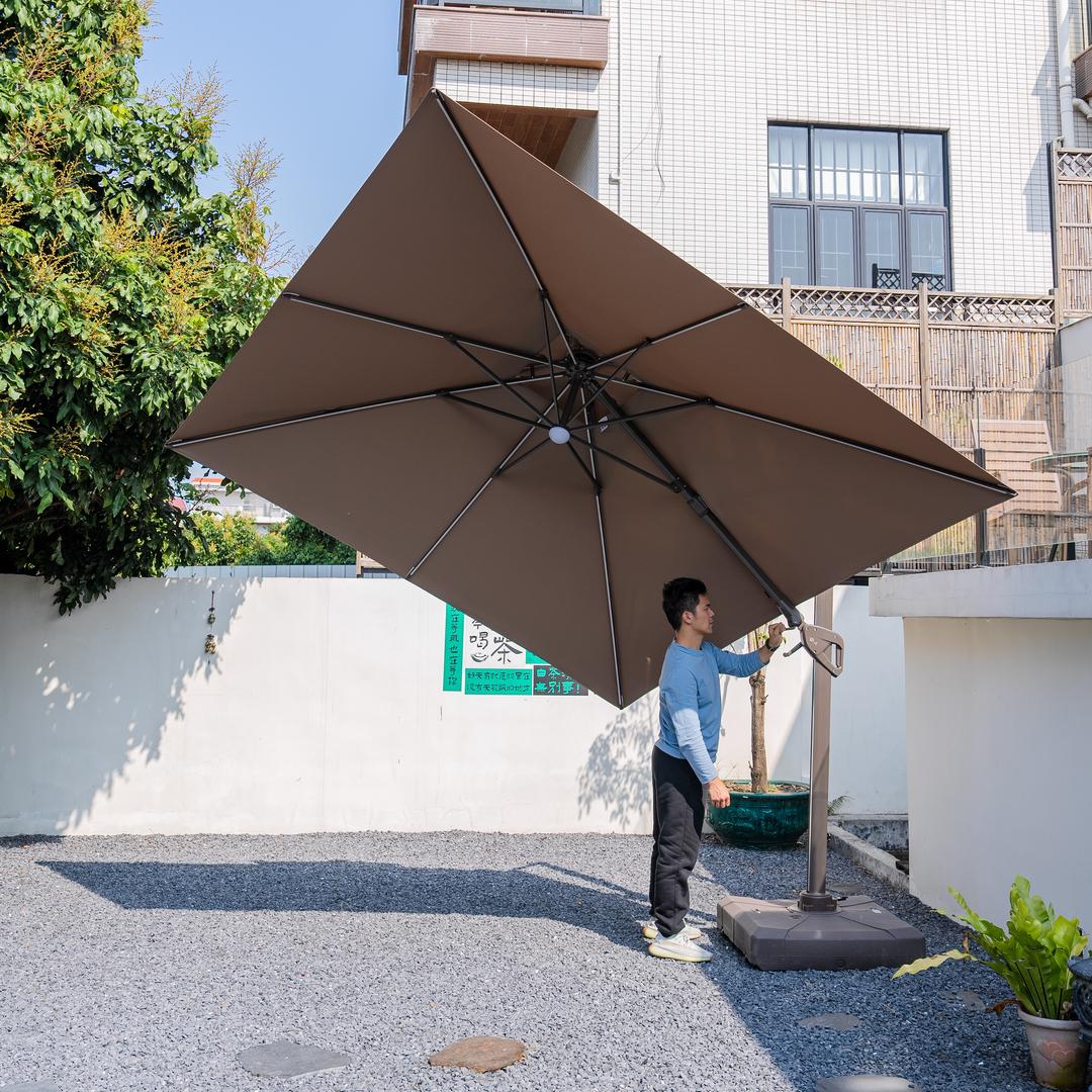 紫叶户外遮阳伞