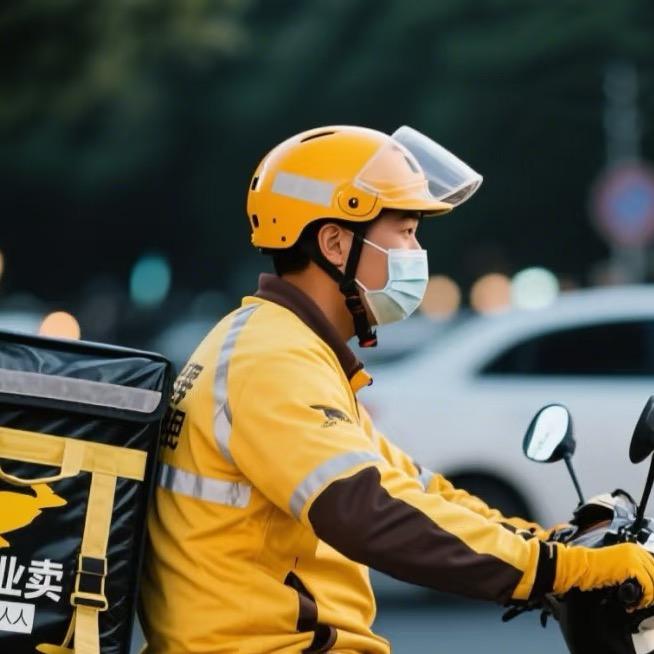 LOGO设计的外卖小哥