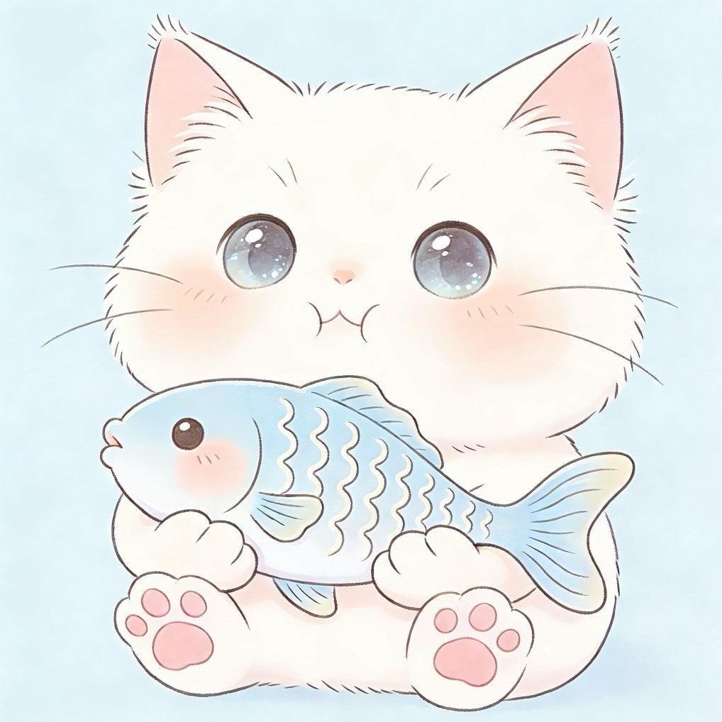 摸一条猫猫鱼@抖音