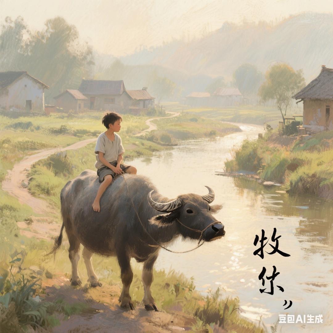 骑牛牧童