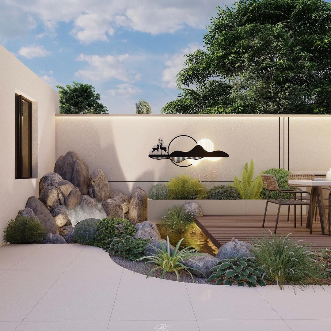 别墅庭院假山（全国上门施工设计）