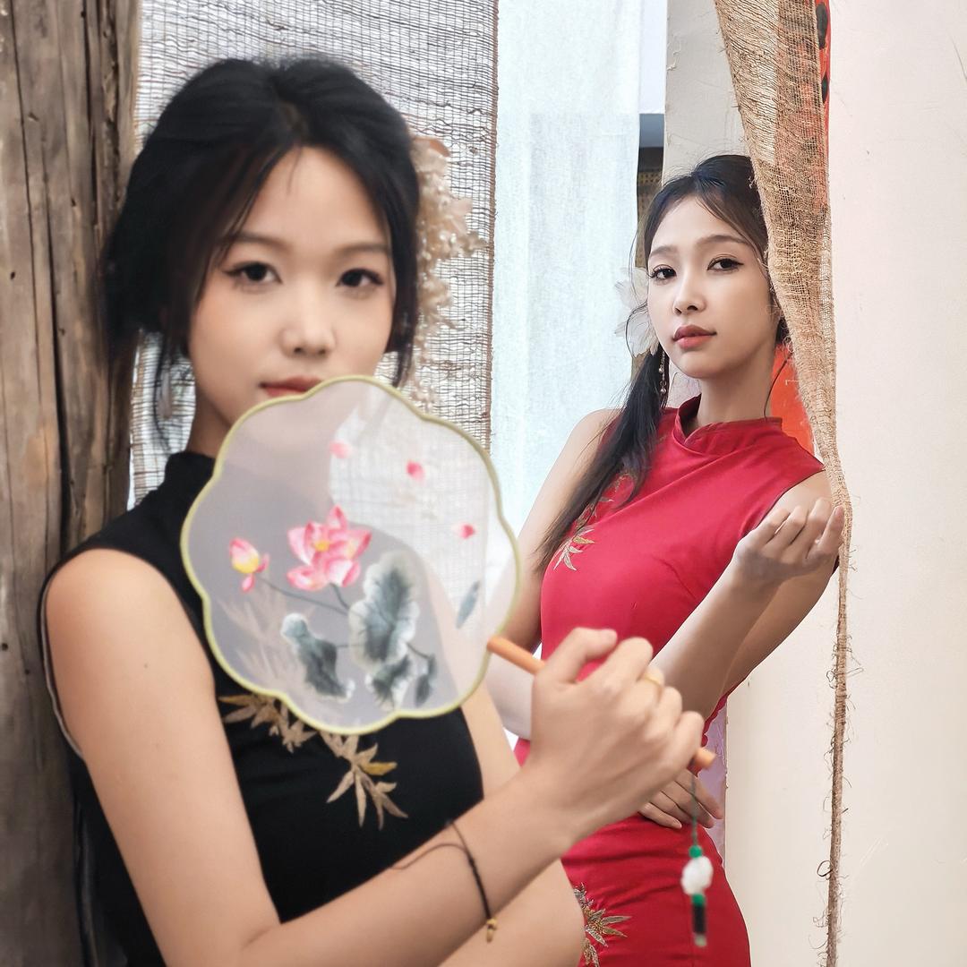 衿上雪国风旗袍🍓