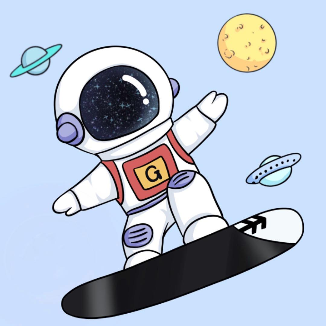 爱滑雪的太空人
