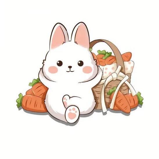 一团小白兔