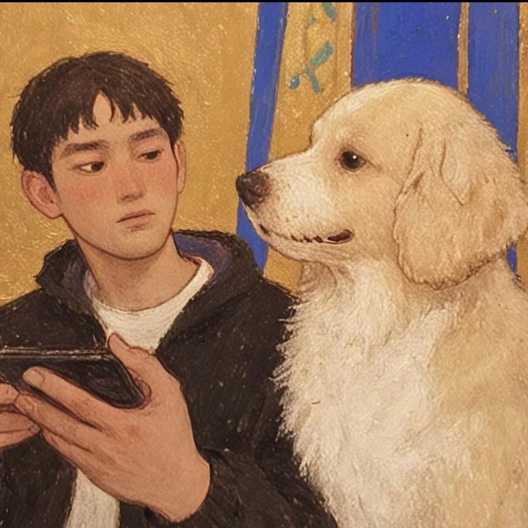 一只大金毛