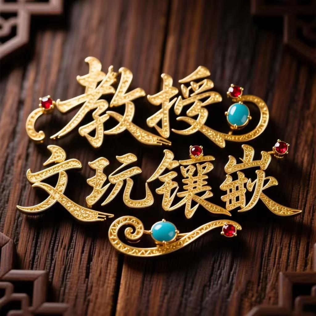 教授文玩镶嵌