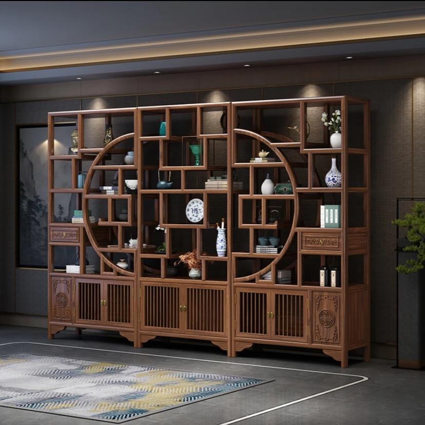 实木博古架家具工厂店